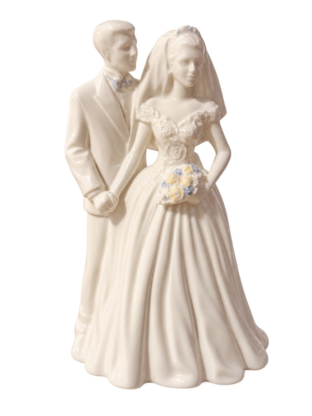 Wedgwood Bride and Groom Porcelain Wedding Cake Topper